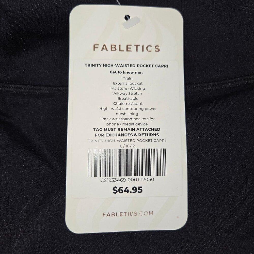Fabletics L Trinity High-Waisted Capri Leggings P… - image 5